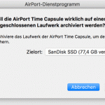 Aiport Time Capsule Archivieren