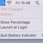Battery Indicator Einstellungen