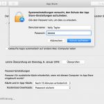 Einstellungen Mac App Store Fehler