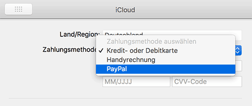 Apple Zahlungsmethode Paypal