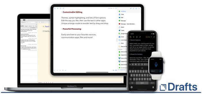 Drafts Text Editor Mac Und Ios