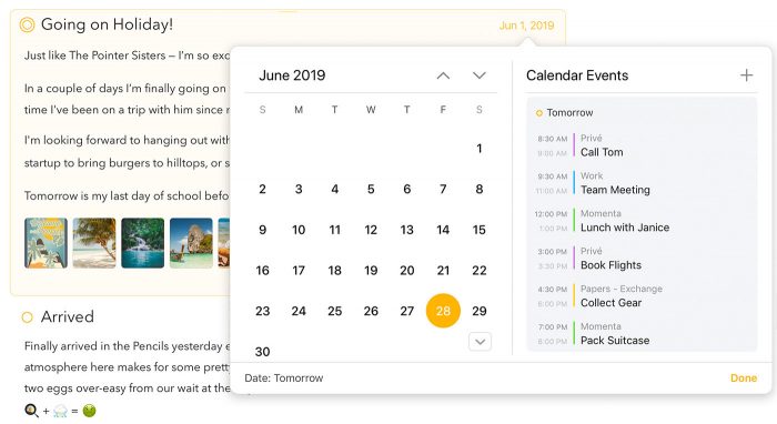 Agenda Kalender Integration