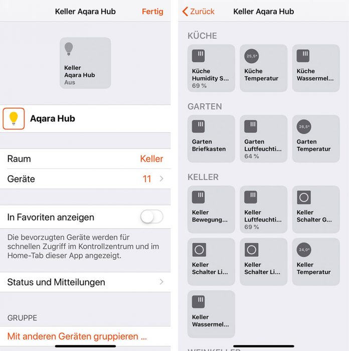 Aqara Hub In Home App