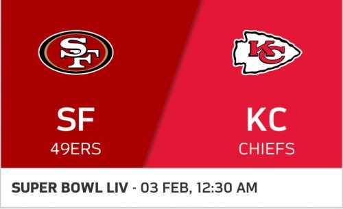 Super Bowl Liv 49ers Vs Chiefs