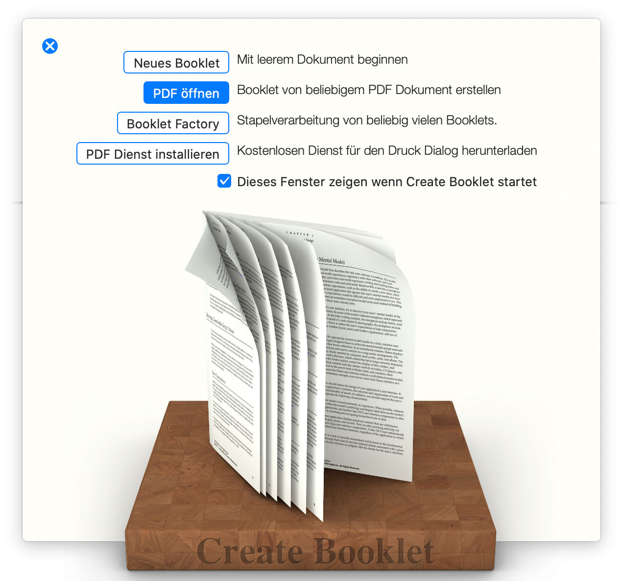 create booklet on mac