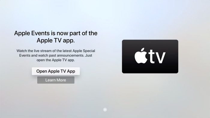 Apple Events App Apple Tv