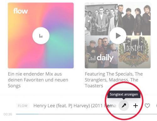 Deezer Songtext Anzeigen Desktop App