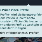Amazon Prime Video Profile Neu