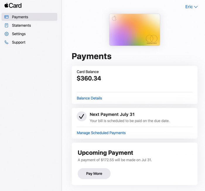 Apple Card Online Bezahlen
