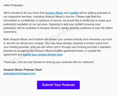 Vertaulich Amazon Podcast