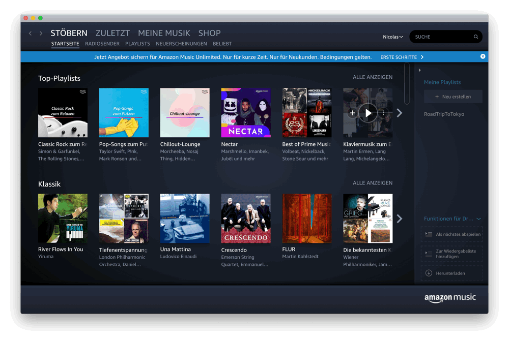 amazon prime music app for mac