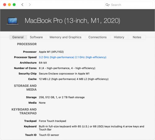 Mactracker Macbook Pro M1