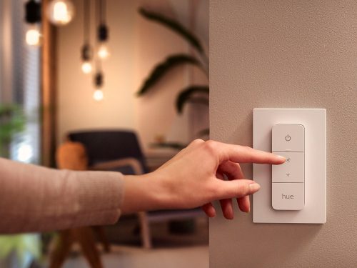 New Philips Hue Dimmer Switch Lifestyle Shot 1