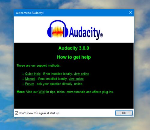 Audacity Version 3 0