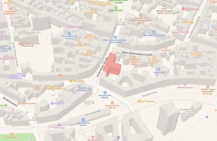 Rosenthaler Strasse Apple Maps