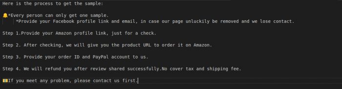 Fake Review Amazon