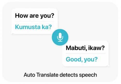 Apple Auto Translate