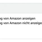 Amazon Werbung Opt Out