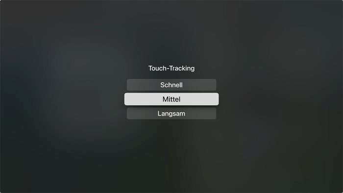 Apple Tv Einstellungen Touchpad Geschwindigkeit