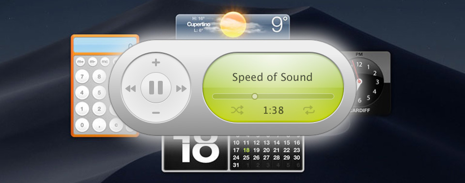 mac dashboard widgets music