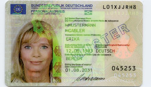 Erika Mustermann Personalausweis