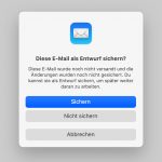 Mac Mail Entwurf Nicht Sichern