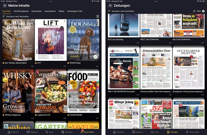 Readly Magazine Und Zeitungen Ipad Screenshots