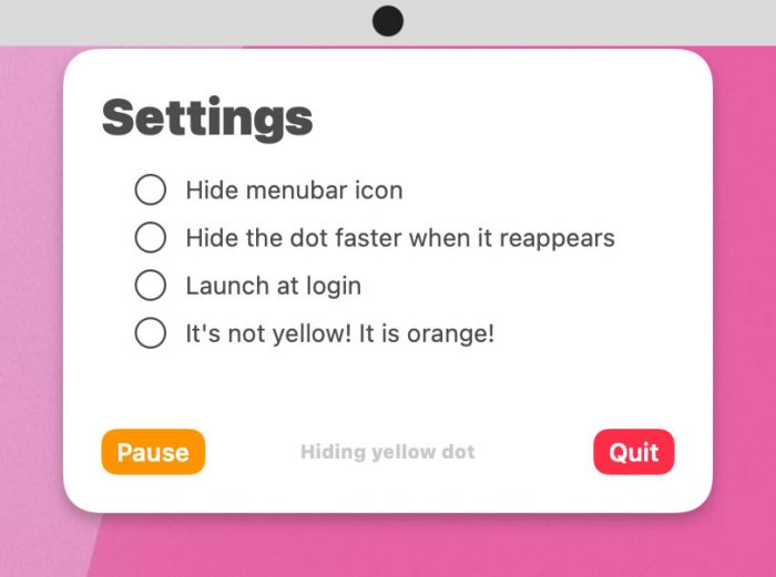 Yellow Dot App Fix