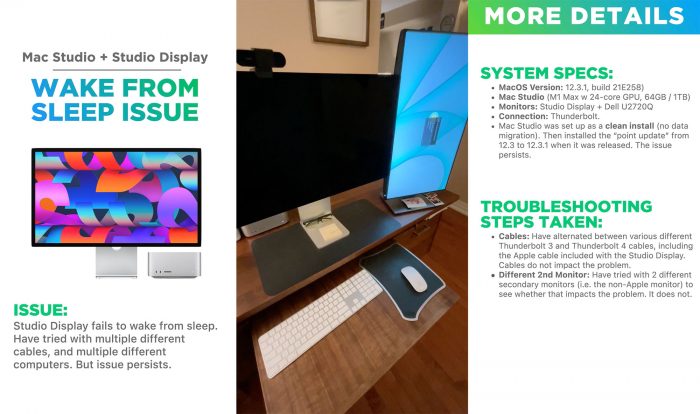 Issue Mac Studio