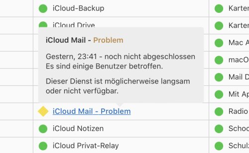 Icloud Mail Problem Screen
