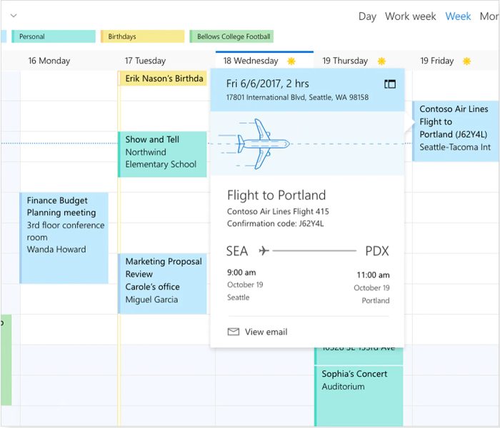 Microsoft Exchange Kalender