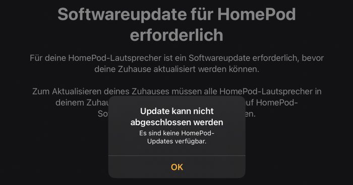 Homepod Update Nicht Verfuegbar