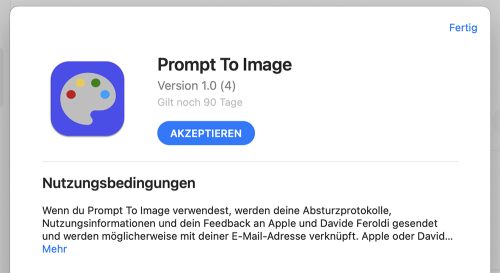 Promt To Image Mac App