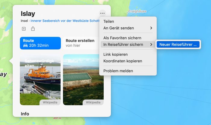 Mac Karten App Reisefuehrer Erstellen