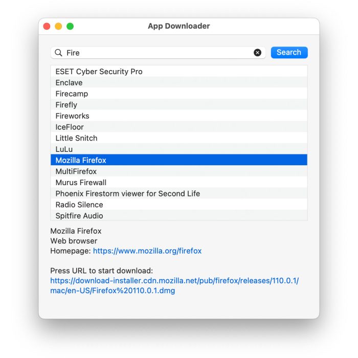App Downloader Screenshot