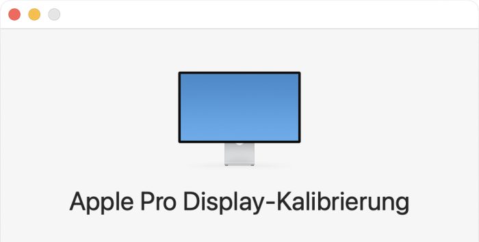 Pro Display Kalibrierung