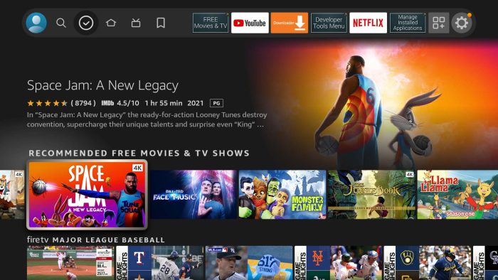 Free Navigation Tab Content On Fire TV