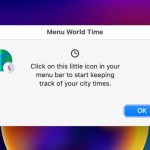 Menu World Time App