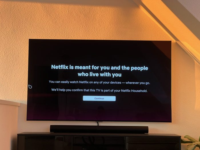 Netflix 警告消息