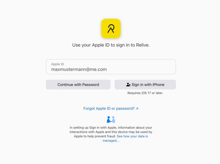Login With Iphone Chrome