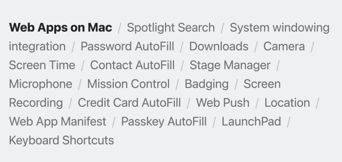 Web Apps Mac 