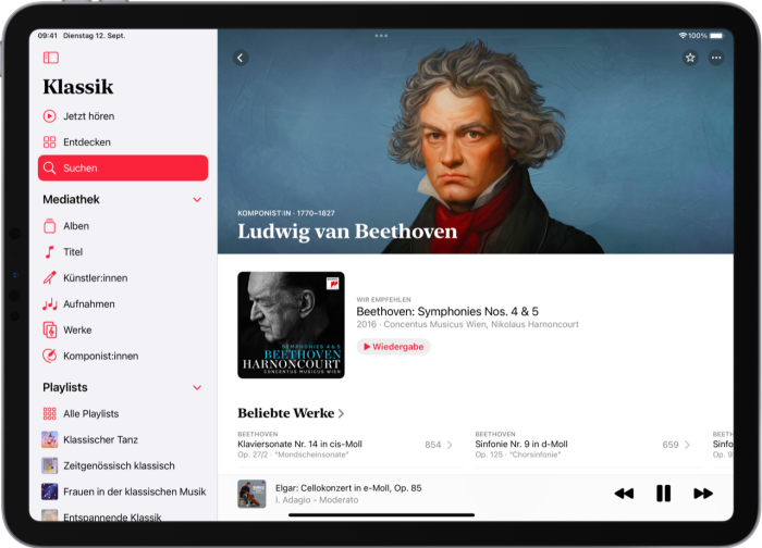 Media Alert Apple Music Classical Composer (DE)