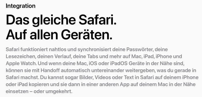 Apple Safari Auf Allen Geraeten