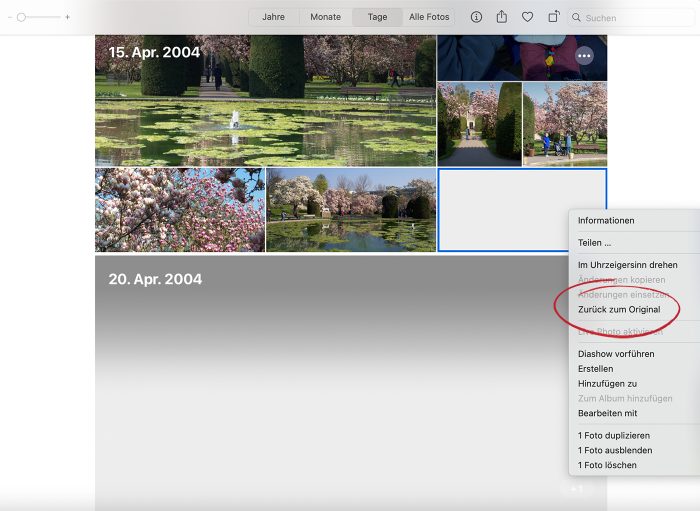 Apple Macos Fotos App Graue Bilder