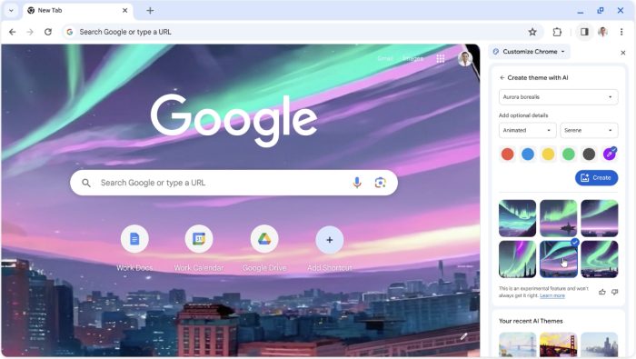 Google Chrome Ki Themes