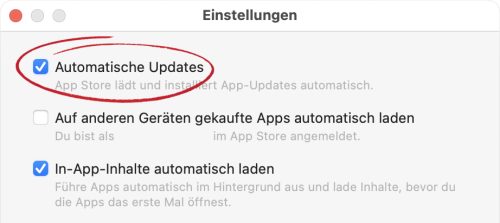 Mac App Store Updates Automatisch Laden