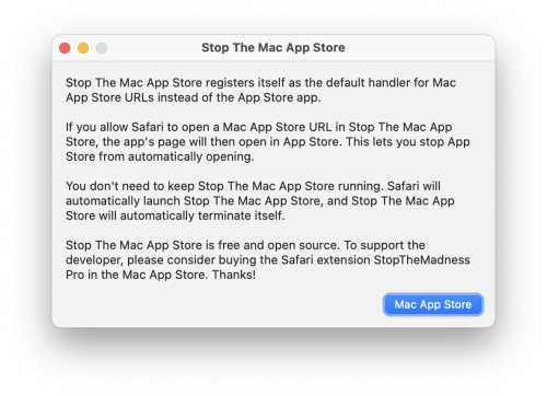 Stop The Mac App Store