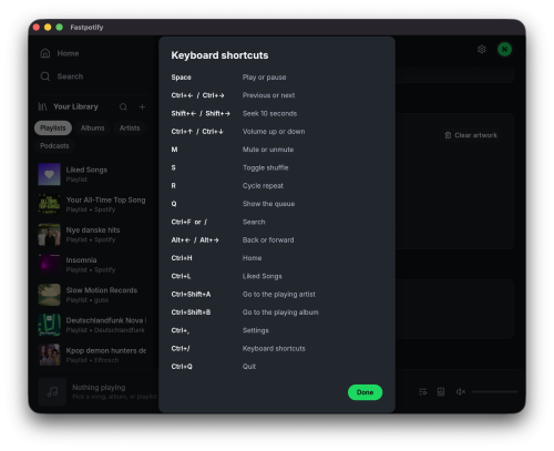 Fastpotify Hotkeys