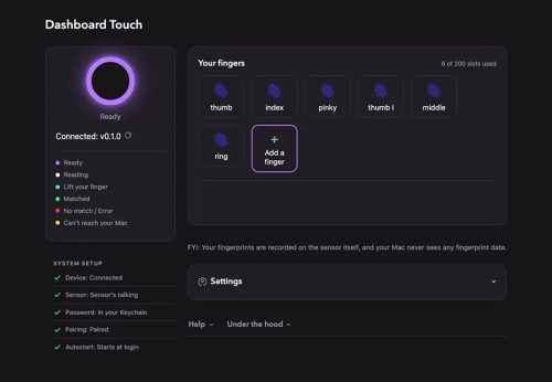 Dahsboard Touch Software