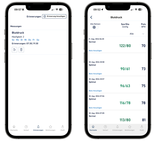 Omron Connect Blutdruck App Screenshot 2